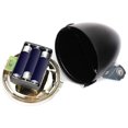 thumbnail image 3 of Bicicleta 2pcs Vintage bicicleta 3LED luz delantera faro seguridad advertencia luz (negro), 3 of 4