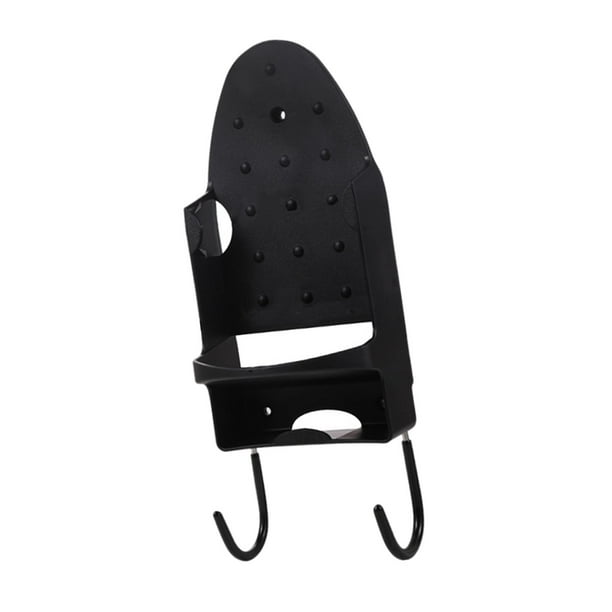 Soporte para tabla de planchar resistente al calor, colgador para plancha eléctrica Negro