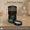 thumbnail image 4 of Automatic Cat Feeder 5L WiFi Smart Pet Food Dispenser with App Control Timer Portion Control Dual Power Supply for Cats and Small Dogs, 4 of 8
