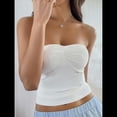 thumbnail image 4 of Top de Tubo Sin Tirantes Y2K para Mujer, Top Corto de Punto Básico, Sin Espalda, Sin Mangas, Bandeau para Conjuntos de Verano 2025. S, 4 of 9
