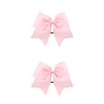thumbnail image 4 of Minnieouse Banda para el cabello grande Nudo de lazo Grueso Elástico Decorativo Sin enganches Coleta Titular Pelos Cuerda Bobbles Scrunchies sin Rosado 2piezas, 4 of 6