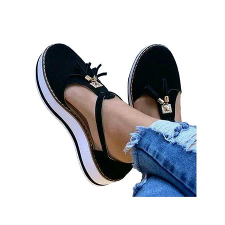 

Colisha Women Round Toe Espadrilles Breathable Platform Sandals Casual Shoes Outdoor