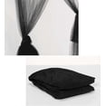 thumbnail image 3 of Double Bed Mosquito Net Rectangular Canopy Large Black Simple Summer Mosquito Net with 4 Openings Canopy Bed Curtains 190cm(W) x210cm(L) x240cm(H) Ins, 3 of 4