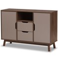 thumbnail image 1 of Baxton Studio Buffet en Britta en Marron Noyer et Gris, 1 of 10