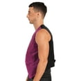 thumbnail image 2 of Haitryli Men's Glitter Sequins Waistcoat Sleeveless Vest Disco Party Club Wear Hot Pink XXL, 2 of 7