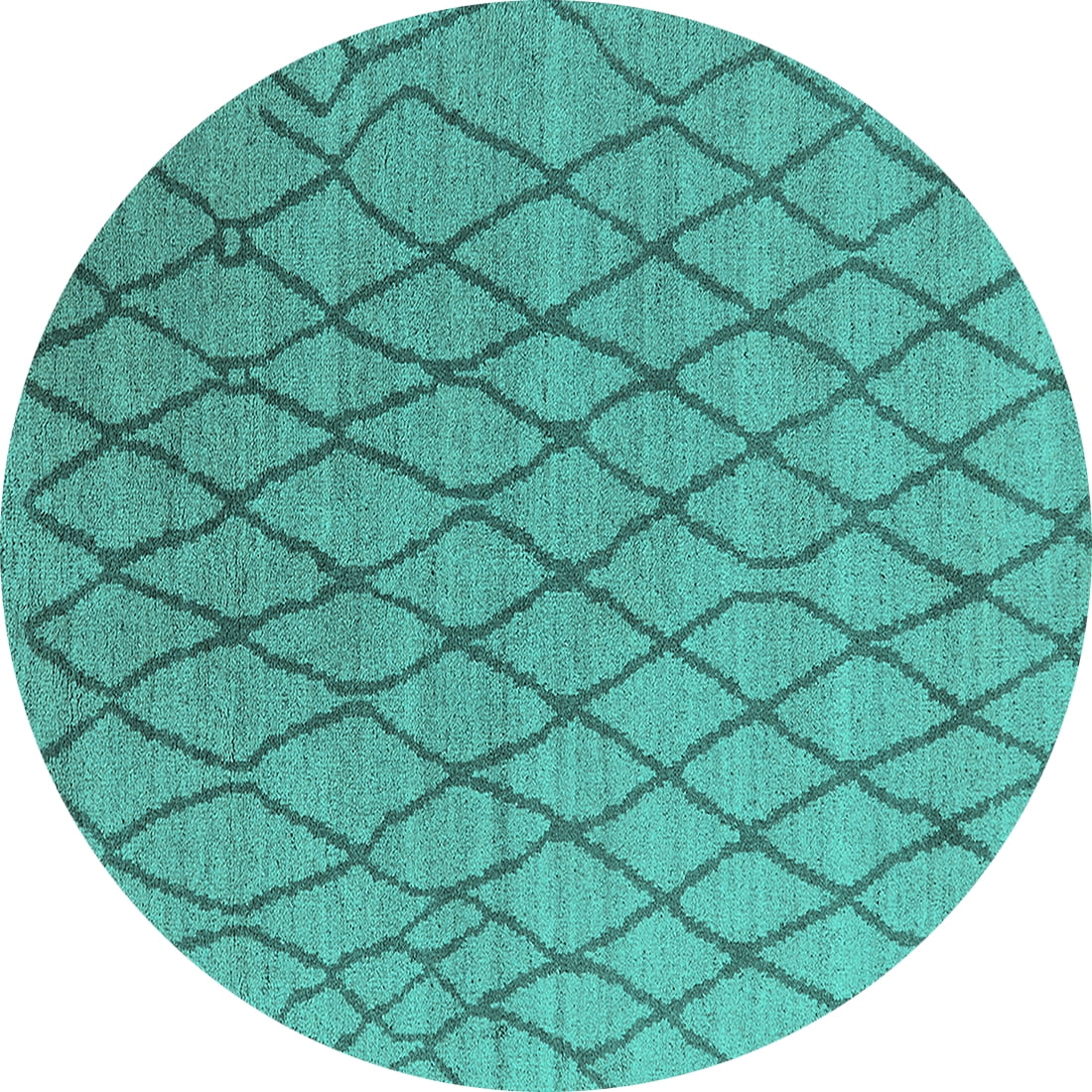 Ahgly Company Indoor Round Oriental Turquoise Blue Industrial Area Rugs ...