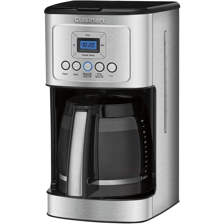 Mr. Coffee 14-Cup Programmable Coffee Maker - Black/Light Stainless Steel 