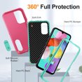 thumbnail image 2 of ShellTech for Galaxy A15 Case with Stand Heavy Duty Protection Shockproof Anti-Scratch Slim Fit Lightweight Protective Durable Case Hard Cover,C, 2 of 9
