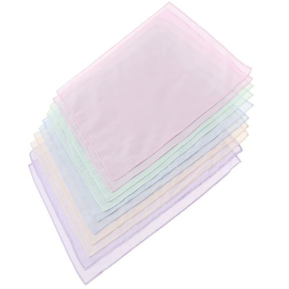 10x Men Women Colorful Cotton Hanky Party Hankies