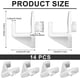 thumbnail image 2 of 14pcs Plastic Refrigerator Shelf Clips, Freezer Shelf Clip Cooler Shelf Support, 2 of 5