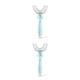 thumbnail image 3 of Matsuzay Cepillo de de silicona en forma de U para niños, mango de 360 ​​grados para niños pequeños, suministros de limpieza de mano para azul L 2piezas Matsuzay CBP077377, 3 of 5