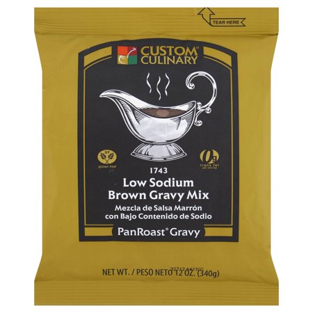 (Price/Case)Panroast Shelf Stable Gluten Free Low Sodium Brown Gravy Mix 12 Ounces - 8 Per Case