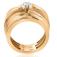 thumbnail image 4 of Pompeii3 1/3ct Diamond Engagement Trio Wedding Band Set 14K Yellow Gold, 4 of 6