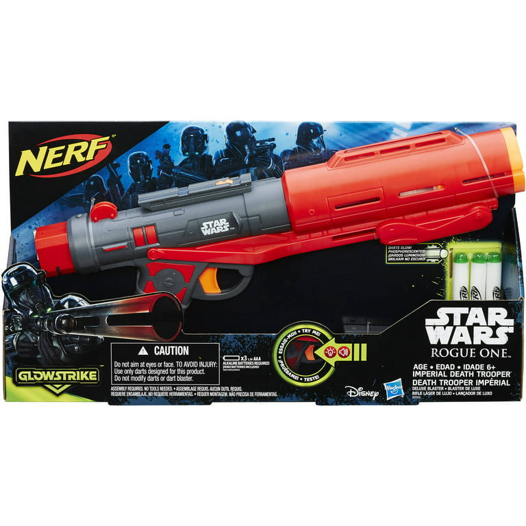 shilling Intensiv ubetinget Star Wars Rogue One Nerf Imperial Death Trooper Deluxe Blaster - Walmart.com