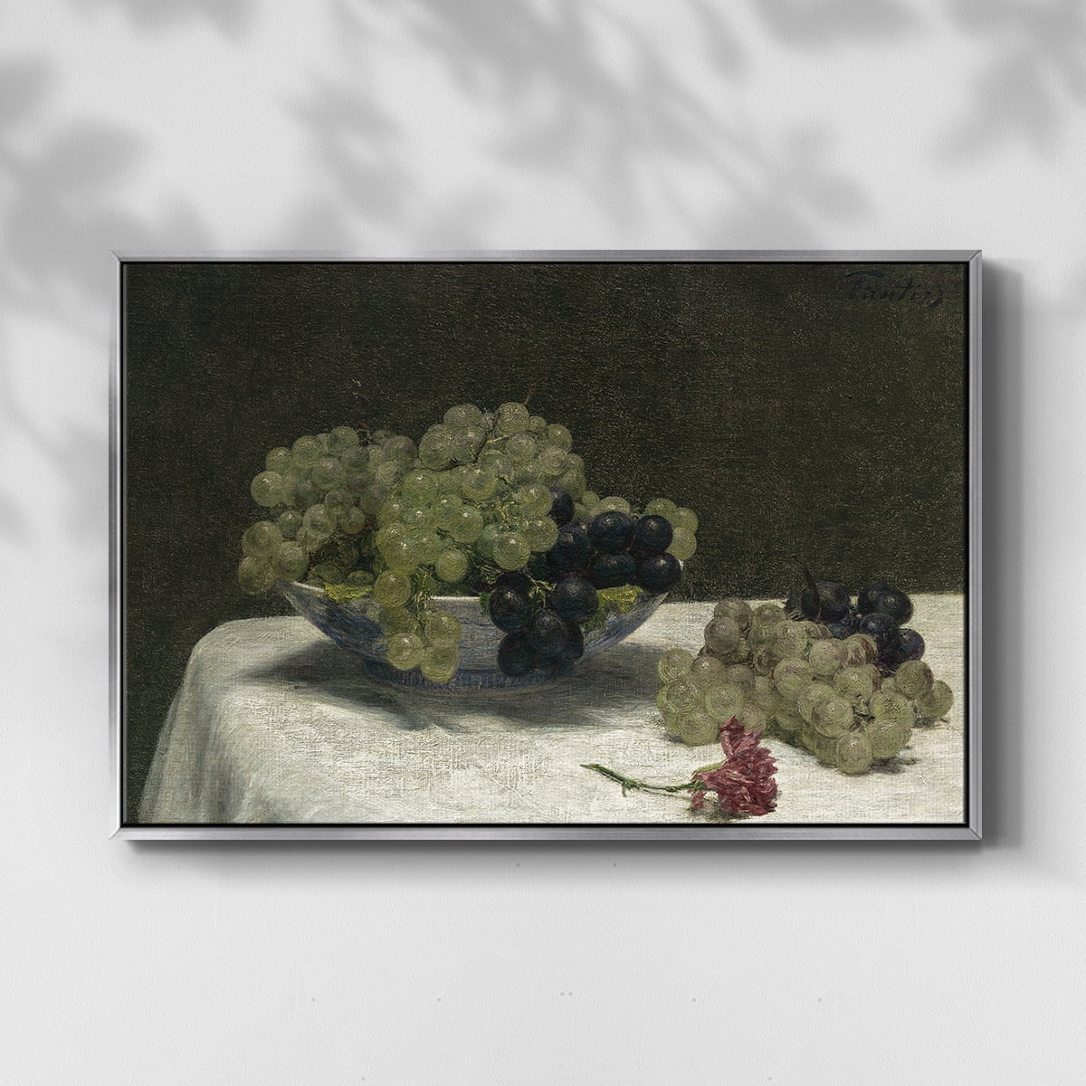 Vintage Botanical Print-LXXXIV By Wexford Home Framed in Silver Wood Gallery Wrapped Canvas 25 in. x 37 in.