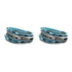 thumbnail image 1 of Brazalete de Cuero leopardo Qarigey 2Conjunto Azul, 1 of 6
