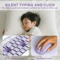 thumbnail image 6 of RECCAZR Wireless Keyboard and Mouse Combo , 2.4G Full Size, 12 Multimedia and Shortcut Keys, 3-Year Battery Life, for Windows, Mac OS Desktop/Laptop/PC(Purple), 6 of 13