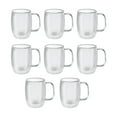 thumbnail image 3 of ZWILLING Sorrento Plus 8 Piece Double Espresso Mug Set - Value Pack, Transparent, 3 of 4