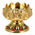 thumbnail image 2 of Lotus Candle Holder Oil Butter Lamp Indian Lotus Candle Holder Decoration, 2 of 5