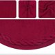 thumbnail image 4 of Xiao Hua Falda para árbol de Navidad de 91 cm, redonda, de punto trenzado, gruesa, rústica, para decoración navideña neutra, ideal para fiestas navideñas en casa, color rojo, 4 of 4