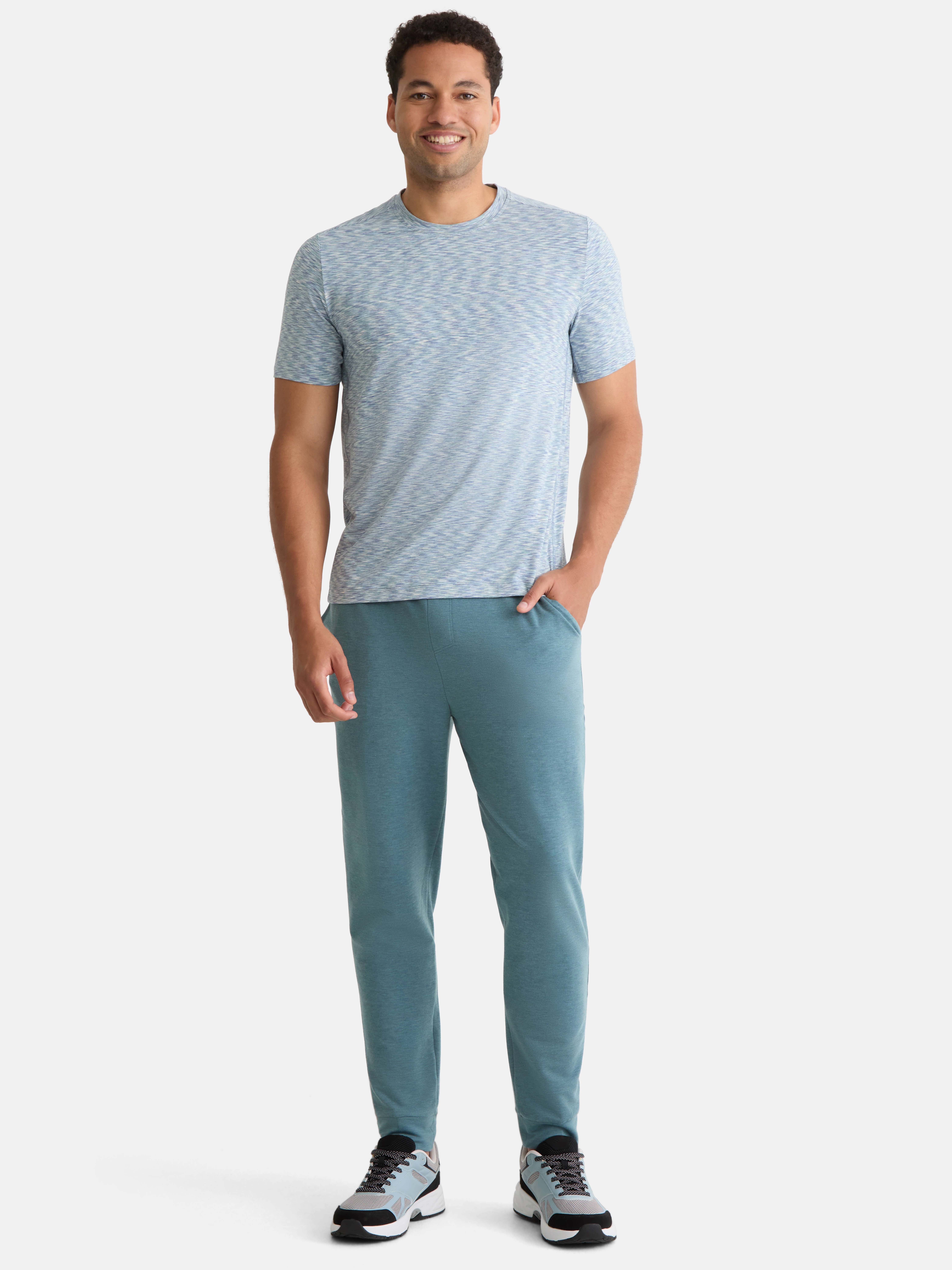 Athletic Works Men's and Big Men's Active Knit Jogger Pants, Sizes XS-5XL