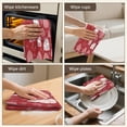 thumbnail image 6 of 2 Pcs Funny Kitchen Towels,Red Christmas Village Pattern Microfiber Dish Towels,Kitchen Tea Towels,Kitchen Towel Set (18" X 26"), 6 of 7