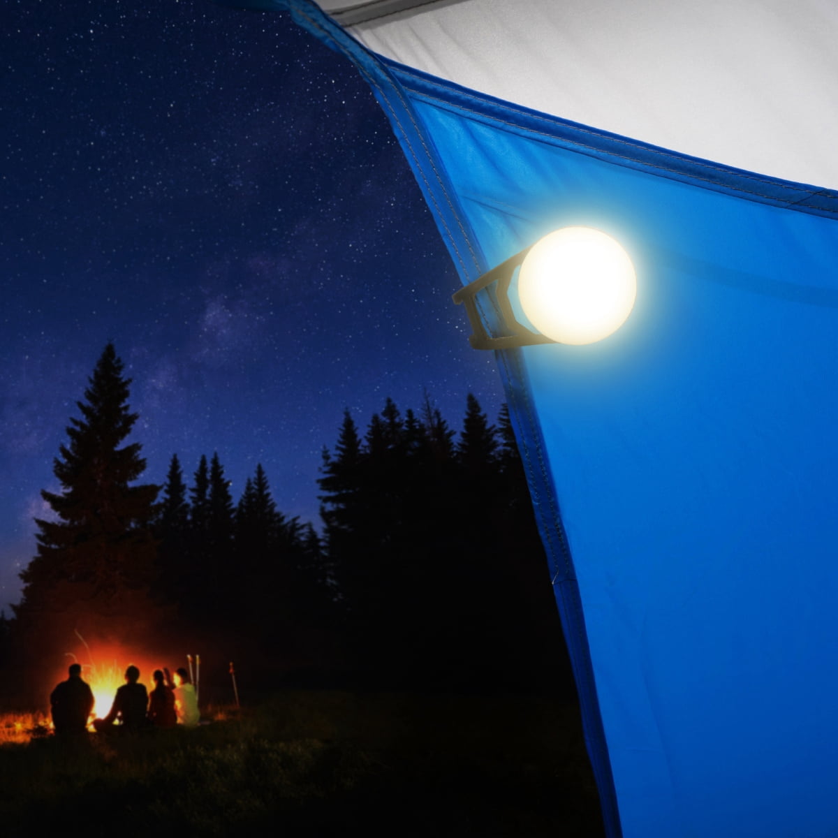 (2 pack) Brightz SiteBrightz LED Tent Light – USB Rechargeable, Magnetic Clip-On