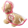 thumbnail image 2 of SPRING PARK Fashion Puppy Pet Raincoat Transparent Waterproof Outdoor Dog Raincoat Hooded Jacket Poncho Pet Raincoat for Medium Dogs, Small Dogs, 2 of 7