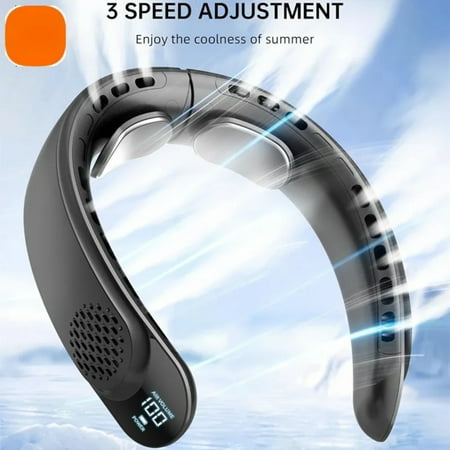 

Stay Cool Anywhere with Enhanced Ultimate Portable Rechargeable Neck Fan - Powerful Cooling Experience with 3600mAh Battery - Enjoy Maximum Comfort with Adjustable 3 Speed Settings for Ou