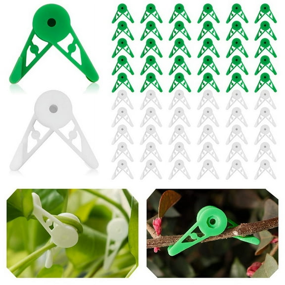 30 Pcs 360 Degree Adjustable Plant Clips Plant Branches Bender Stem Trainer Clips for Low Stress Training White