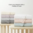 thumbnail image 3 of Purity Home 100% Organic Cotton Queen Ivory Percale Bedsheet set, 300 Thread Count Breathable, Super Soft, & Cozy 4-Piece Set, 3 of 9