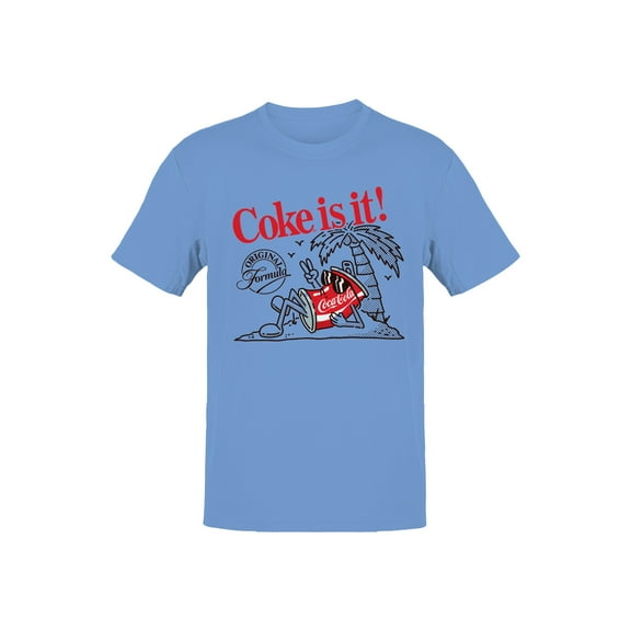 Officially Licensed Coca Cola Coke is It! Vintage Beach Vibes Men's T-shirt
