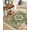 Green, variant on Green Boho Washable Area Rug 3'x5', Farmhouse Tribal Vintage Tribal Texture Woven Cotton Tassels Kitchen Rugs, Non Slip Indoor Door Mat Throw Carpet for Entryway Living Room Nursery Laundry Room