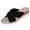 Black, variant on Womens Platform Wedge Sandals 2026 Summer Trendy Soft Leather Bowtie Open Toe Espadrilles Casual Heeled Slides Slip on Beach Shoes Black Size 7