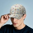 thumbnail image 6 of Rustic Farmhouse Bloom Baseball Cap – Vintage Floral Dad Hat with Botanical Garden and Watercolor Artistic Pattern, Adjustable Snapback, 6 of 7