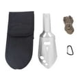 thumbnail image 2 of Camping Shovel, Widely Use Lightweight Firm Structure Survival Multitool With D Type Buckle For Backpacking Silver, 2 of 8