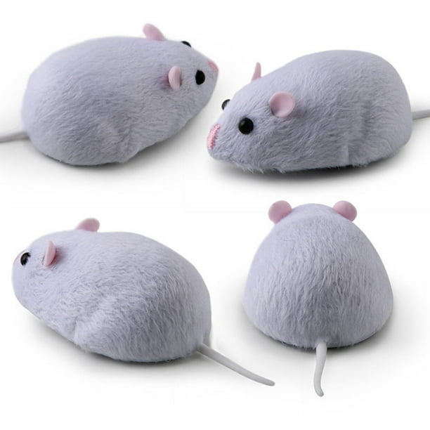 Ratón de peluche de juguete con Control remoto, juguete para gatos, juguete realista y cómodo para rata de peluche, ratón falso
