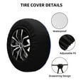 thumbnail image 4 of Spare Tire Cover, Hockey Wheel Cover Tire Covers for Trailers Car Truck Camper Universal Tire Covering Fits Diameter 15 inch, 4 of 7