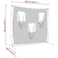 thumbnail image 4 of vidaXL Filet de Baseball Portable Noir et Rouge 183x105x183 cm Polyester, 4 of 5