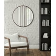 thumbnail image 5 of Kate and Laurel Caskill Glam Round Framed Wall Mirror, 30 Inch Diameter, Bronze, Modern Circular Mirror for Wall Décor, 5 of 7