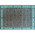 thumbnail image 1 of Ahgly Company Indoor Rectangle Oriental Light Blue Industrial Area Rugs, 7' x 9', 1 of 4