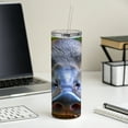 thumbnail image 4 of Platypus Face 20oz Insulated Water Bottle Skinny Tumbler Includes Straw, 4 of 7