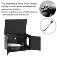 thumbnail image 4 of unipaws Black Top Opening Cat Litter Box Enclosure, Flip Top XL Extra Large Cat Box Furniture,, 4 of 7