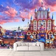thumbnail image 2 of IDEA4WALL 4pcs Fantasy View Mysterious Place Peel and Stick Wallpaper Removable Wall Murals Large Wall Stickers for Home Decoration, 66"x24", 2 of 4