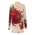 thumbnail image 4 of LOVZFMLL Cardigan pour Femmes, Cardigan Veste à Manches Longues à Imprimé Floral Tendance, 4 of 6