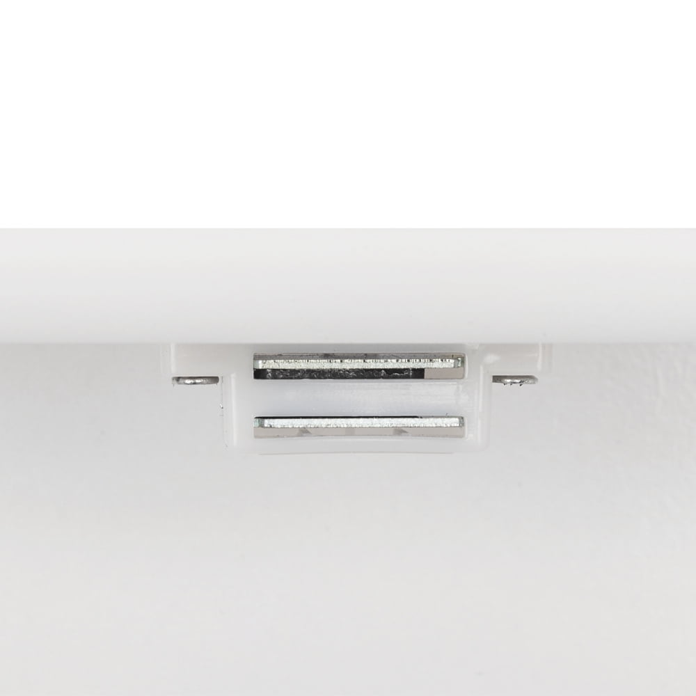 Double Door Mirror Indoor Bathroom Wall Mounted Cabinet Shelf, White