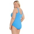 thumbnail image 2 of Time and Tru Women's and Women's Plus Crinkle One Piece Swimsuit, Sizes XS-3X, 2 of 10