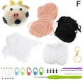 thumbnail image 1 of Pig Animals Crochet Craft Art Tool Crochet Kit Beginners Desk Topper Home Dec C2 P8P5, 1 of 9