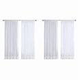 thumbnail image 1 of Cortinas transparentes blancas de 8 paneles, cortinas de de para tratamiento de ventana, 1 of 5