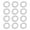 Golden, variant on Yesbay 12Pcs Imitation Pearl Napkin Rings Set Napkin Holder Festive Celebration Table Decor